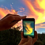Šiaurės pašvaistės fotografavimas išmaniuoju telefonu